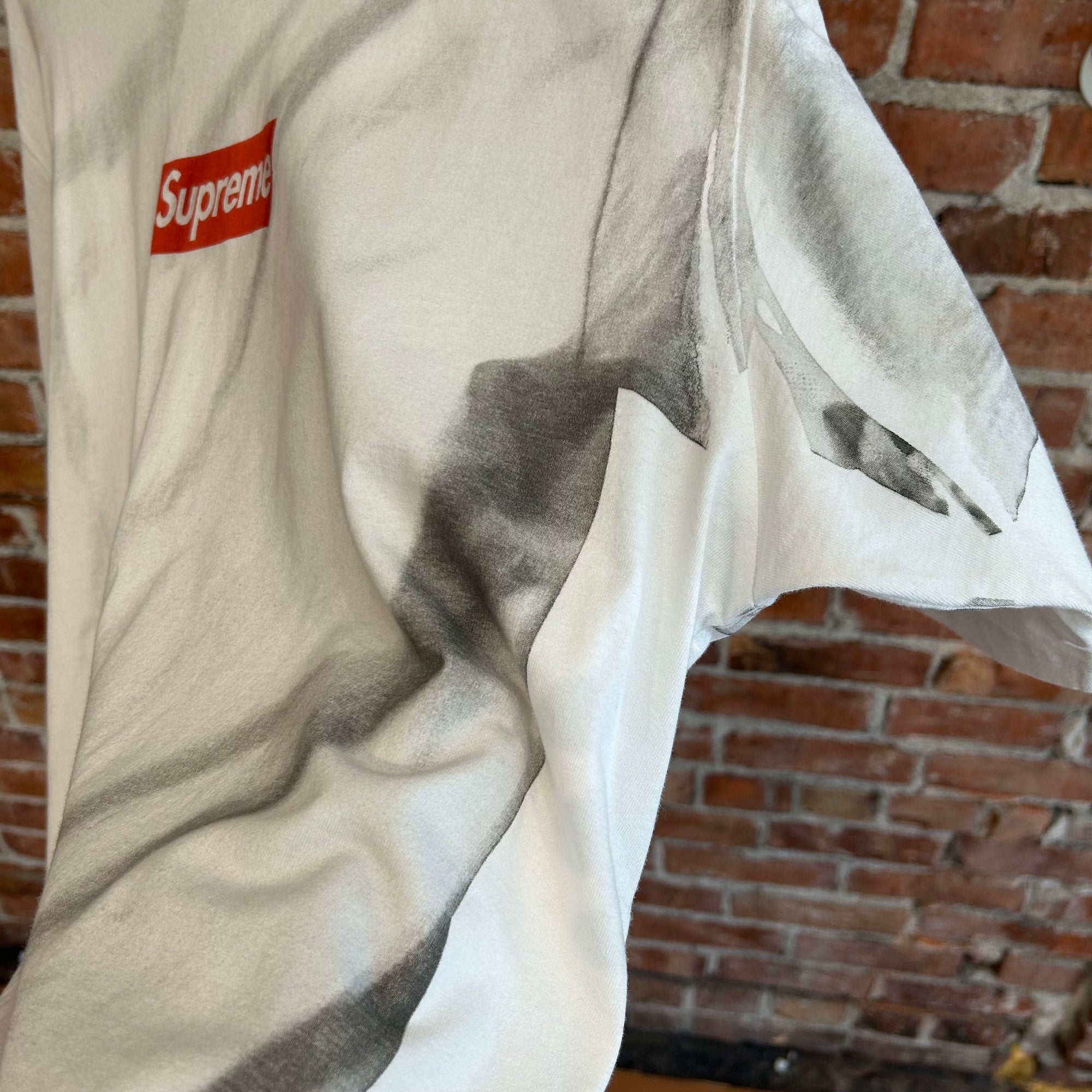 SUPREME X MARGIELA MM6 SS24 BOX LOGO TEE ‘WHITE/RED’