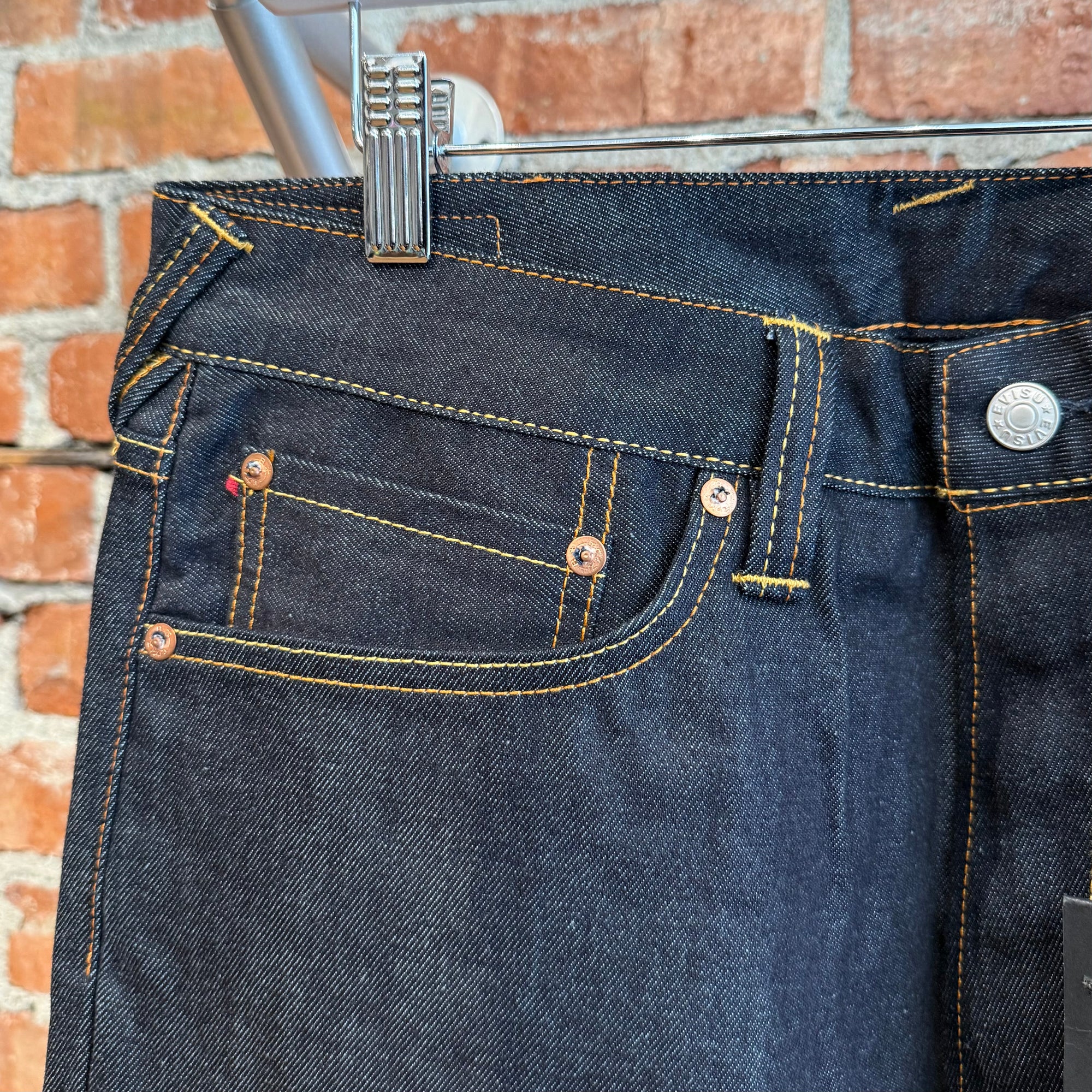 EVISU LOT 2000 KANJI DENIM 'INDIGO/IVORY'