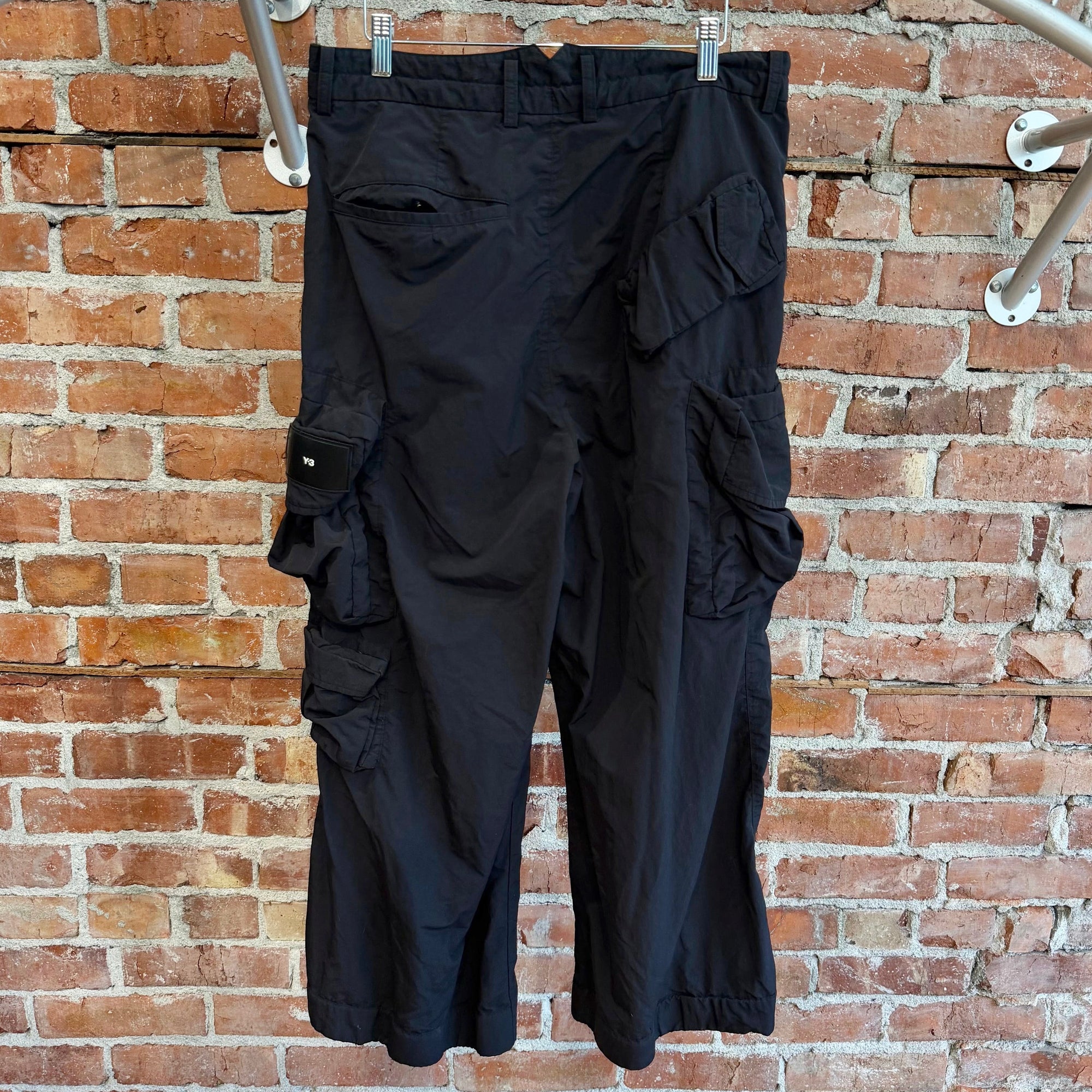 YOHJI YAMAMOTO Y-3 BAGGY CARGO PANTS ‘BLACK’