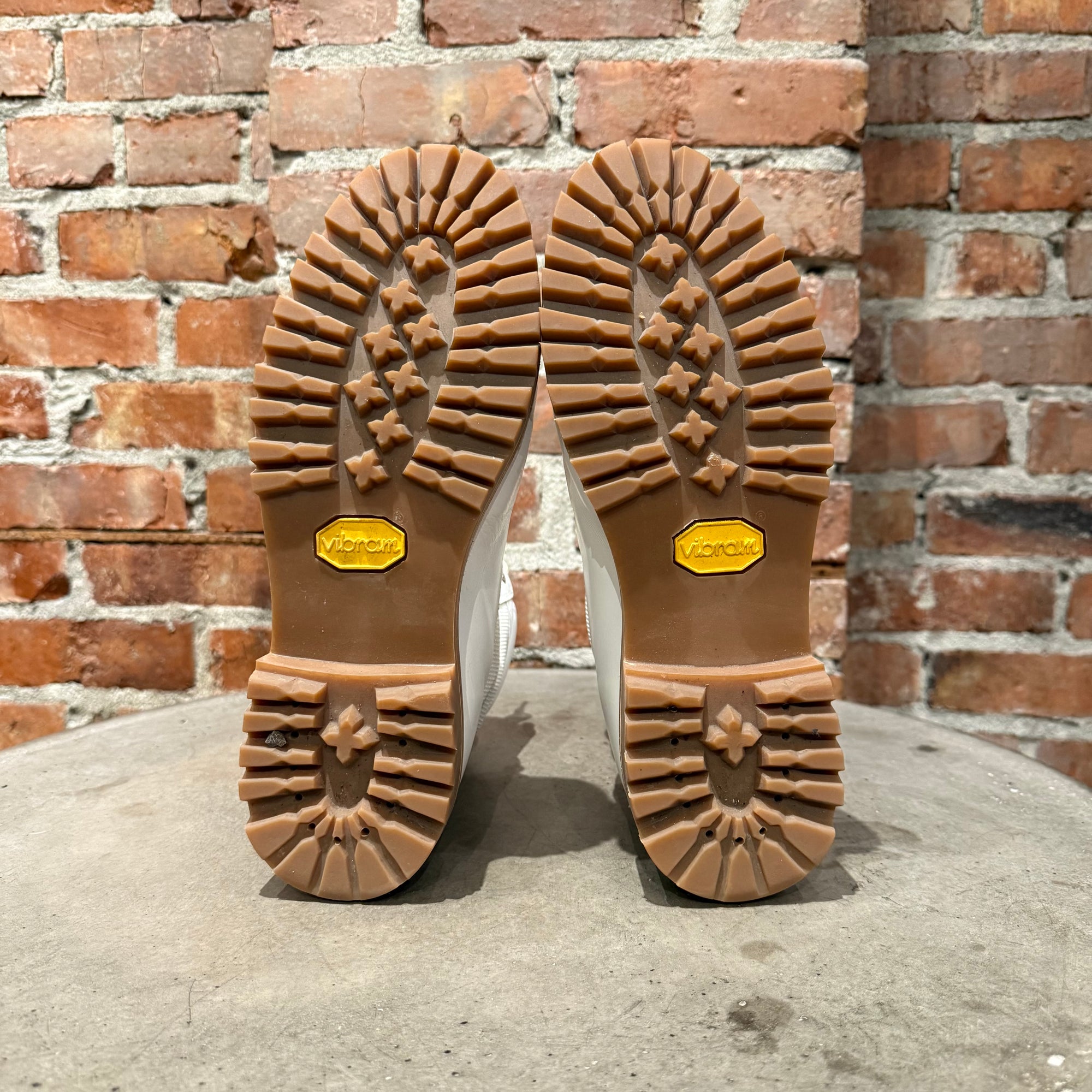 OUR LEGACY SURVIVOR COMBAT BOOTS ‘WHITE/BROWN’