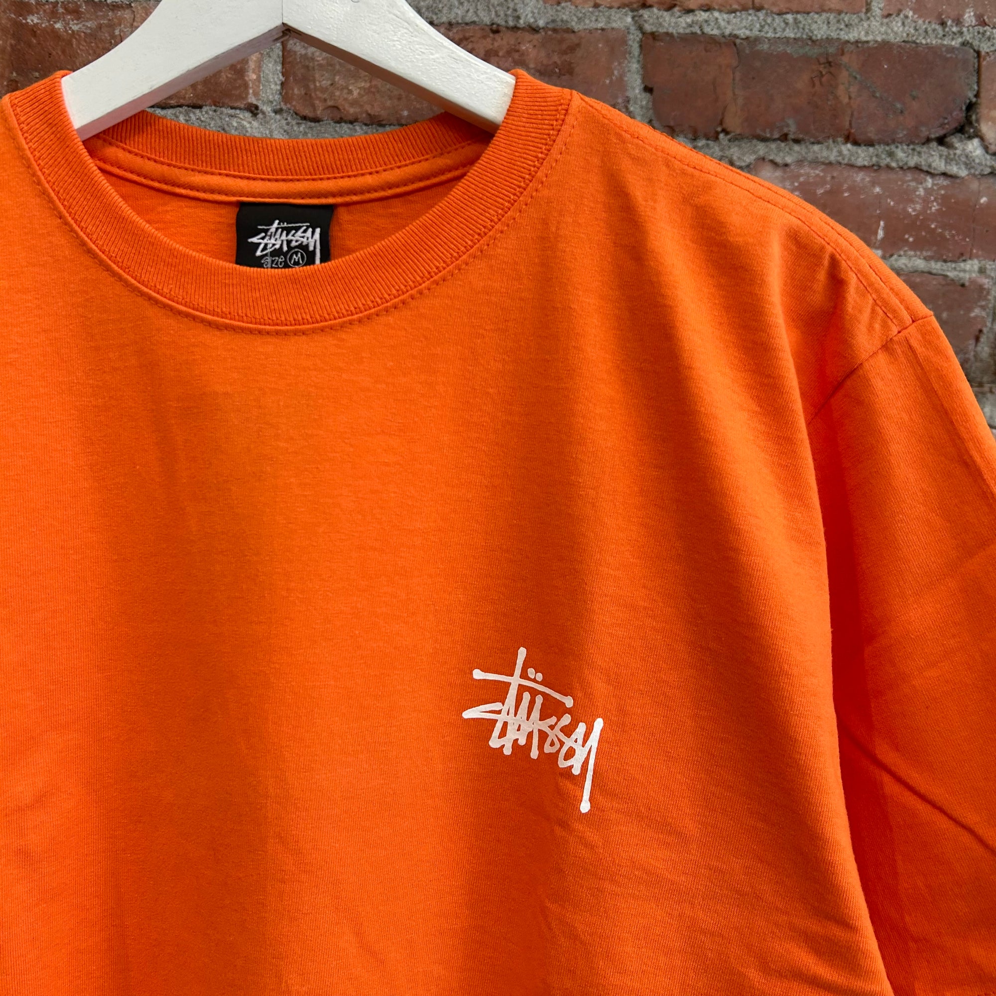 STUSSY CLASSIC LOGO TEE ‘NEON ORANGE’