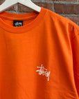 STUSSY CLASSIC LOGO TEE ‘NEON ORANGE’