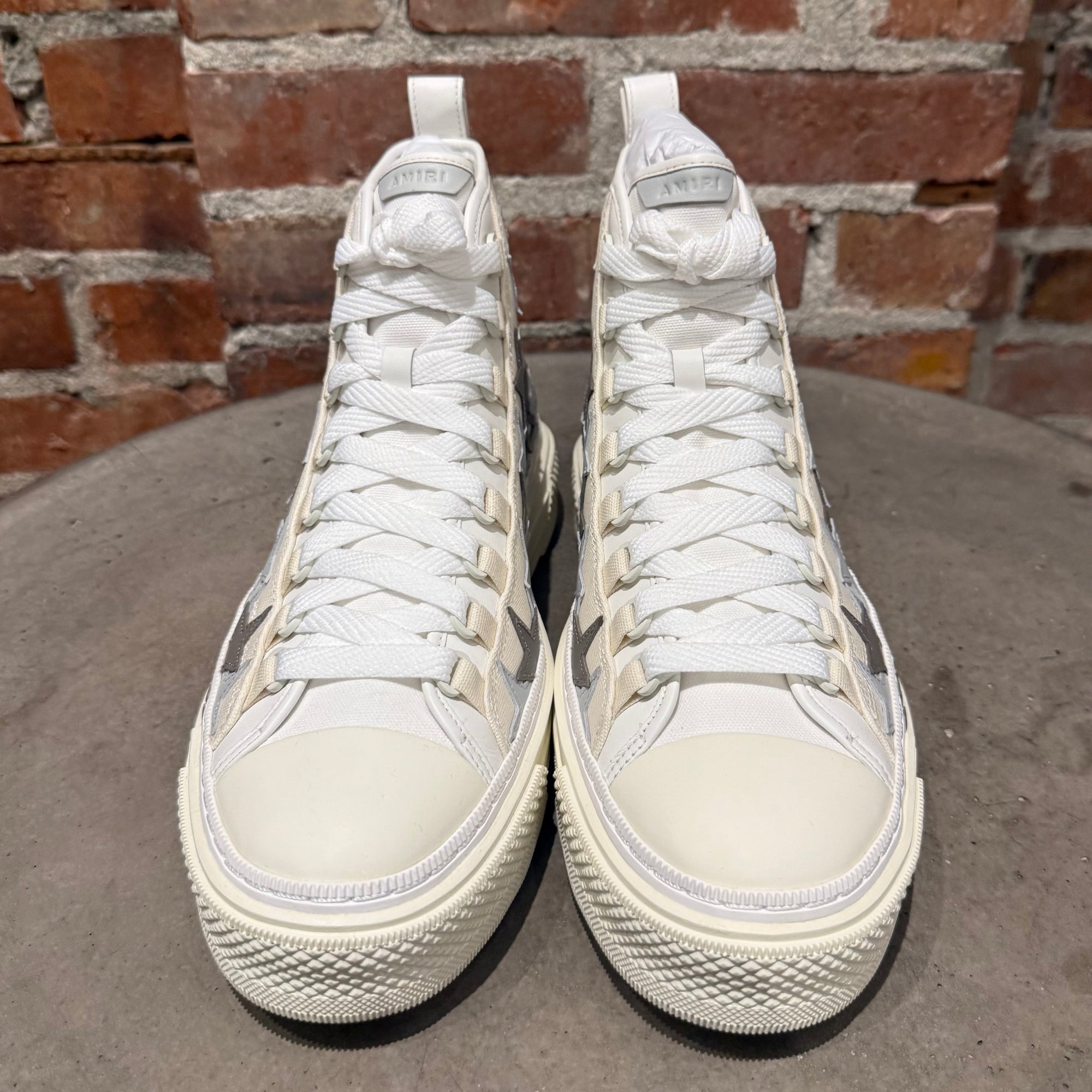AMIRI STAR COURT HIGH SNEAKERS ‘CREAM/GREY’