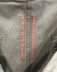 RICK OWENS FW25 BOLAN BOOT CUT DENIM ‘BLACK WASHED FOIL’