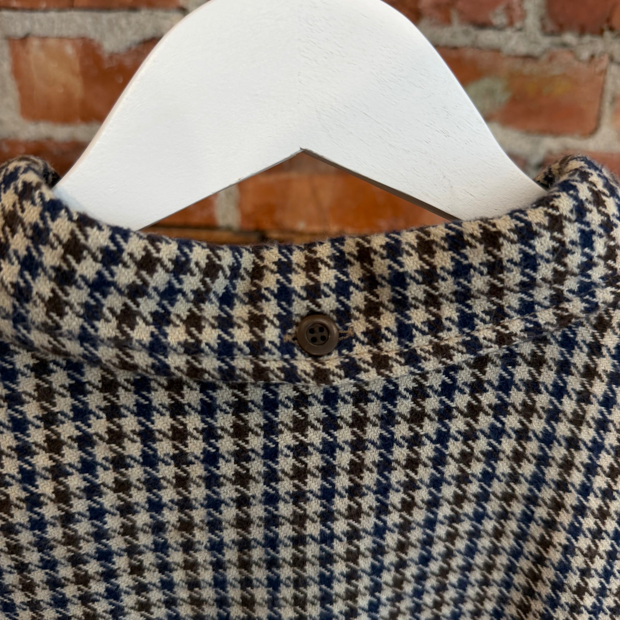 UNDERCOVER SS18 HOUNDSTOOTH DISTRESSED FLANNEL ‘MULTI’