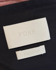 YOKE TOKYO FW24 MELTON STAND COLLAR BLOUSON ‘BLACK’