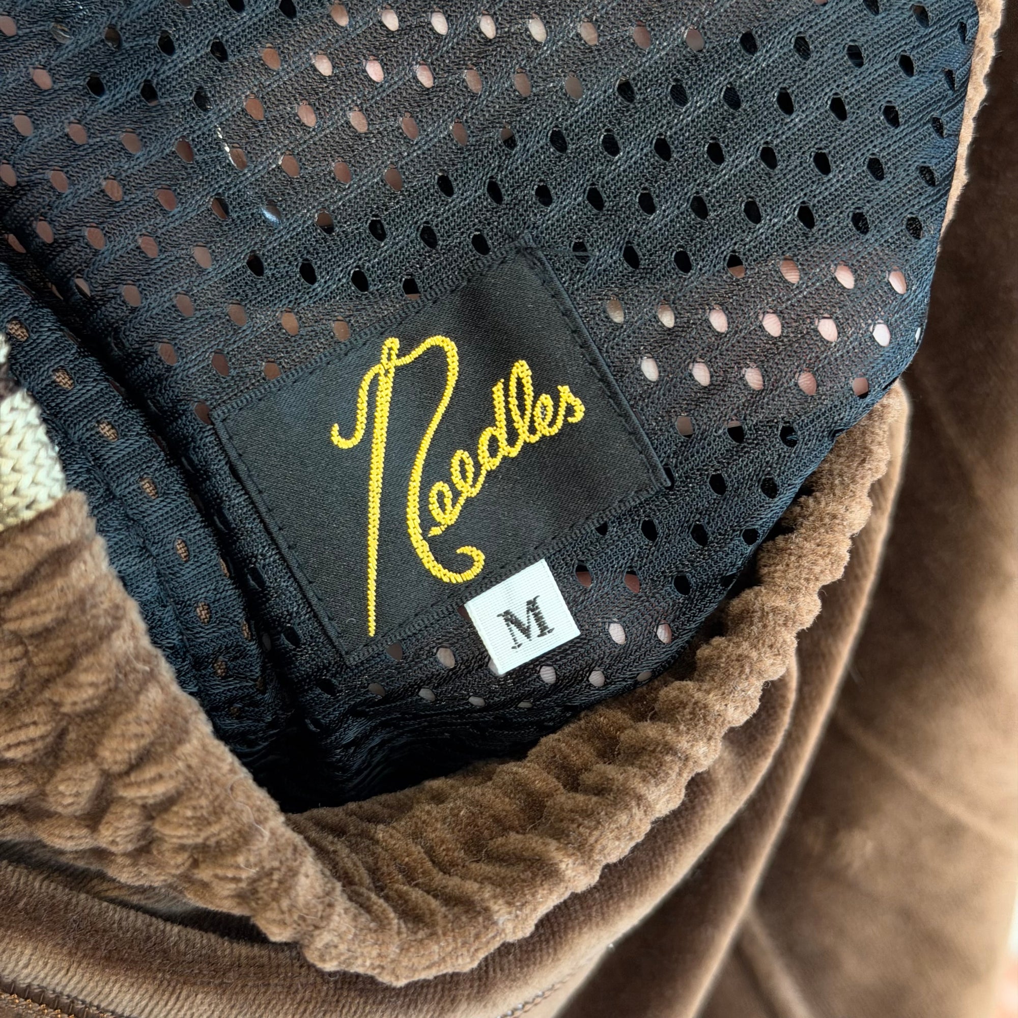 NEEDLES CLASSIC STRAIGHT VELOUR TRACK PANTS ‘BROWN’