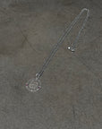 CHROME HEARTS RUBY V1 ANGEL MEDALLION NECKLACE ‘SILVER’