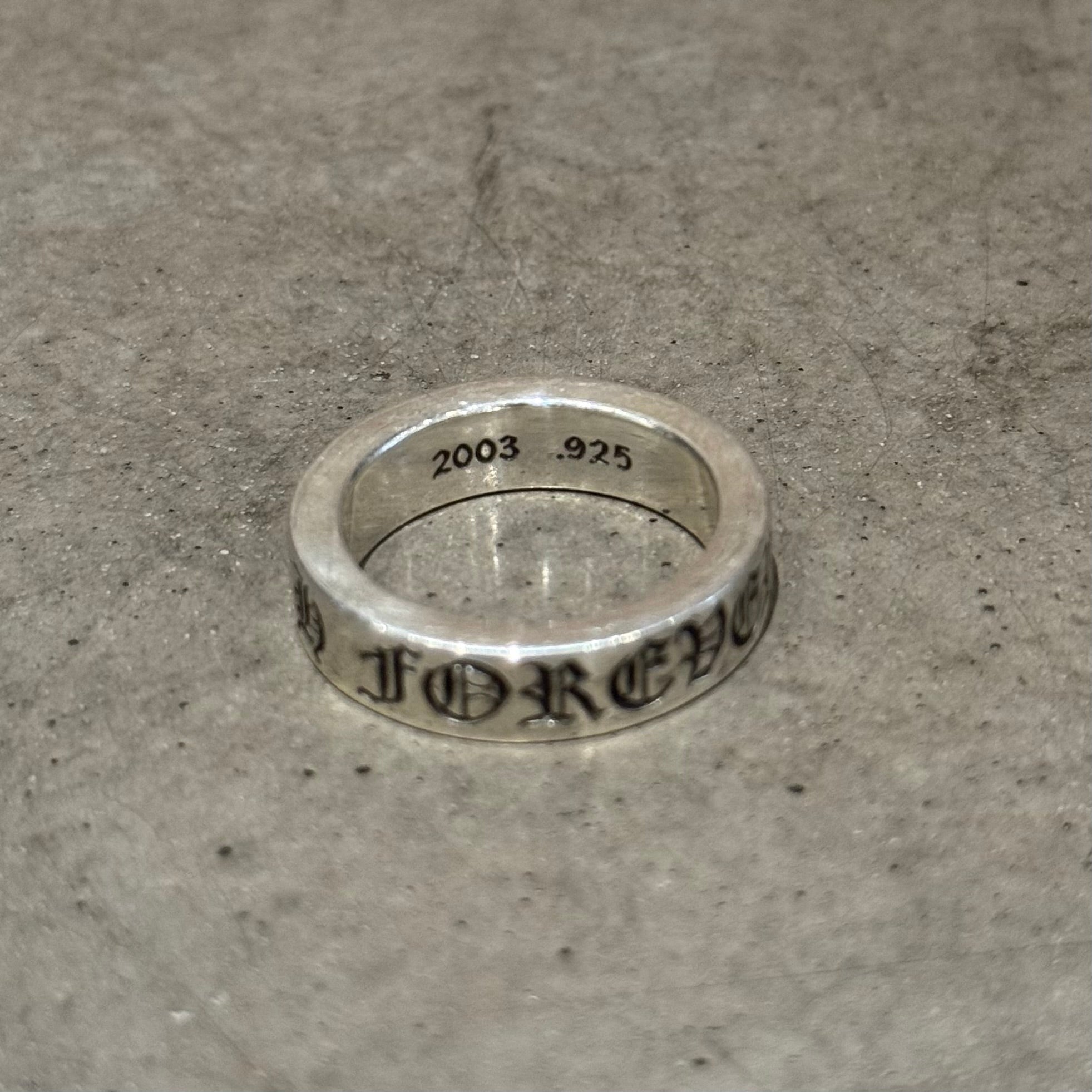 CHROME HEARTS FOREVER 6MM SPACER RING ‘SILVER’