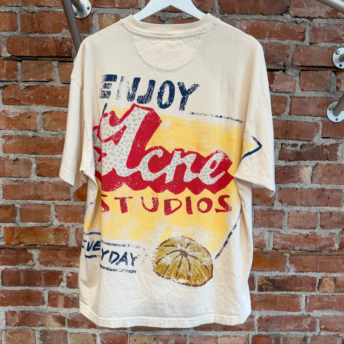 ACNE STUDIOS SS21 GRANT LEVY LUCEOR GRAPHIC TEE ‘CREAM’