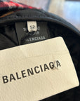 BALENCIAGA FW18 OVERSIZED QUILTED FLANNEL JACKET ‘MULTI’