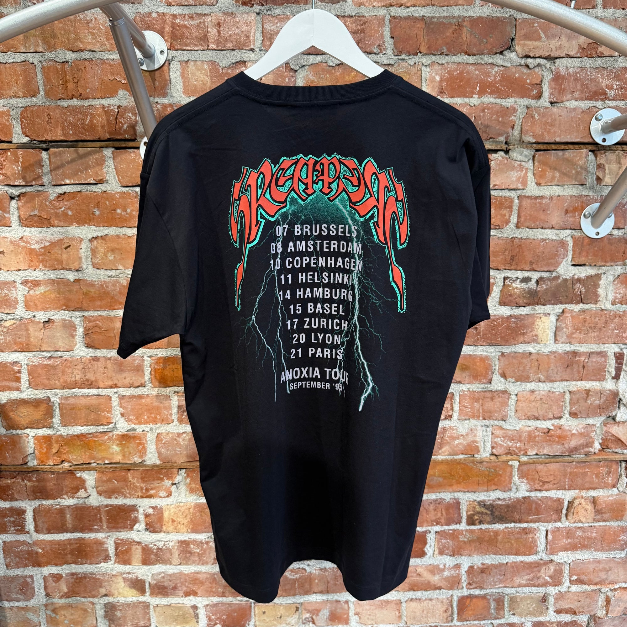 RAF SIMONS SS22 SREAPERS ROCKER TEE ‘BLACK’