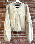 ENTIRE STUDIOS A-4 CROPPED BOMBER JACKET ‘CREAM’