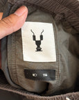 RICK OWENS DRKSHDW NYLON DRAWSTRING POD SHORTS (M) ‘DARK DUST’