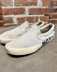 BALENCIAGA PARIS GRAFFITI SLIP ON SNEAKERS ‘WHITE’