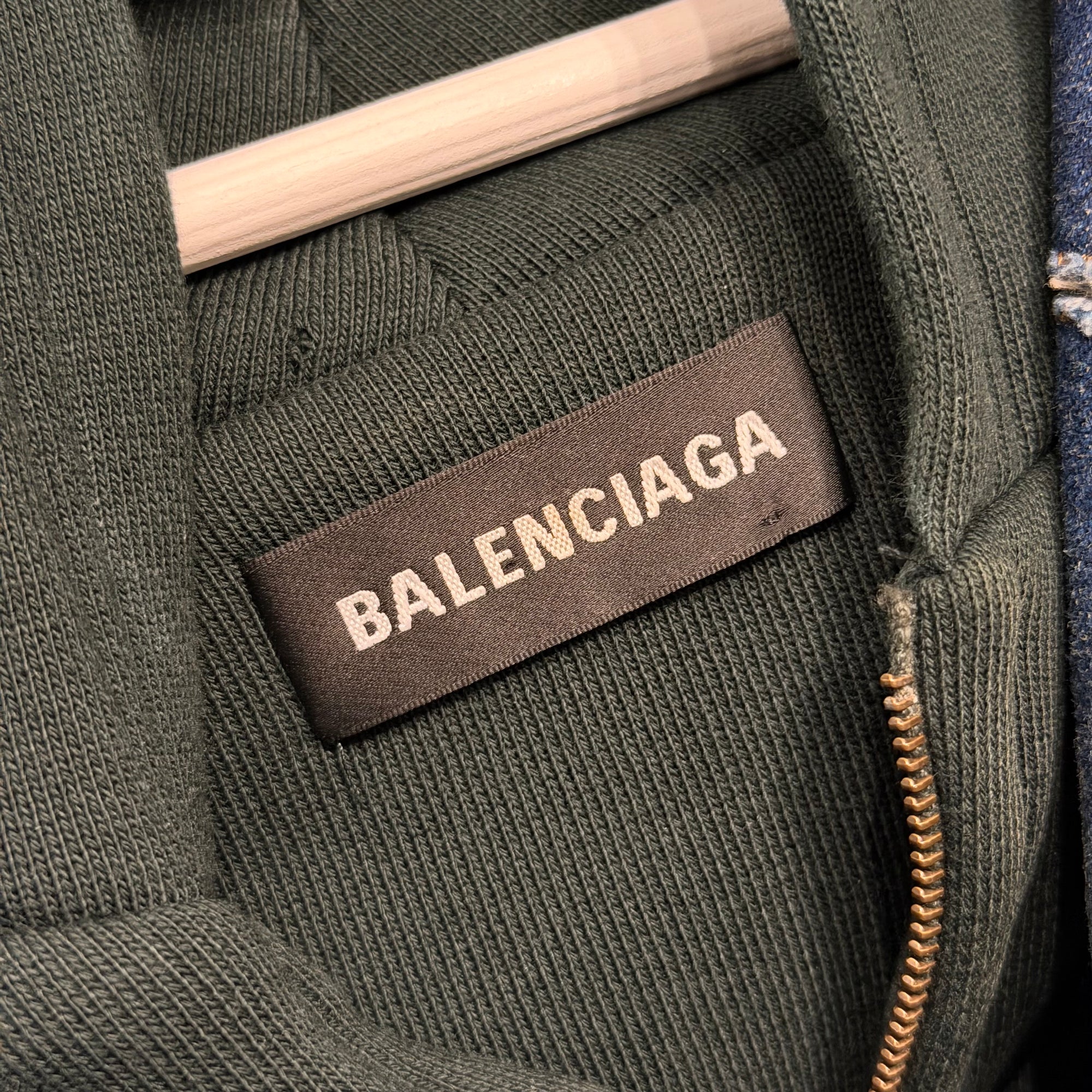 BALENCIAGA FW18 TWINSET DENIM JACKET ‘MULTI’