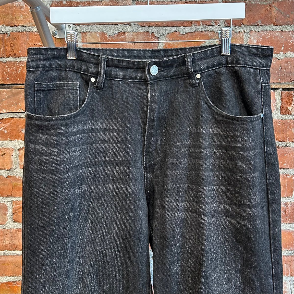 BASKETCASE STRAIGHT LEG FLARED DENIM ‘BLACK’