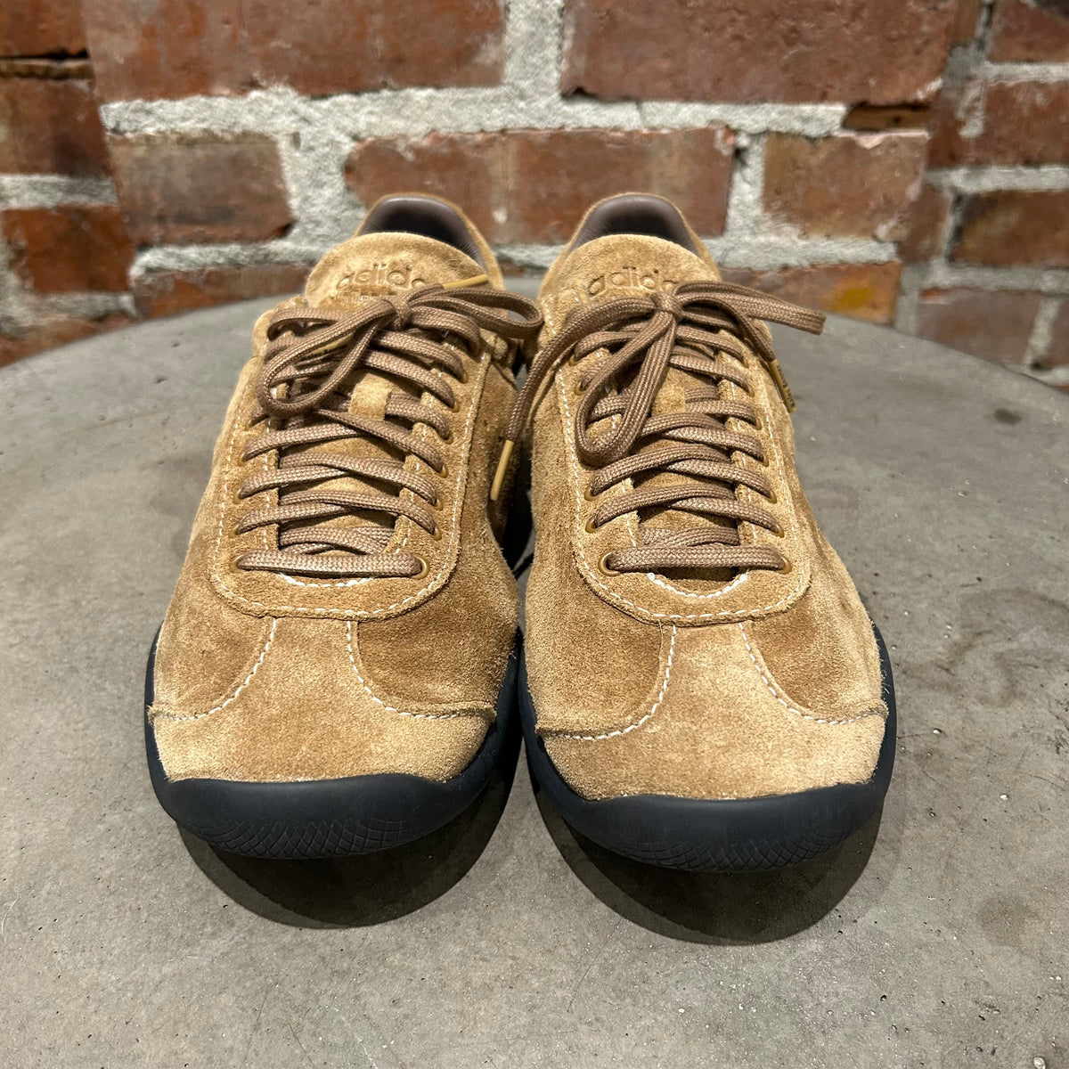WALES BONNER X ADIDAS KARINTHA SUEDE LO SNEAKERS ‘CARAMEL’