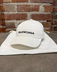 BALENCIAGA LOGO BASEBALL CAP ‘WHITE’