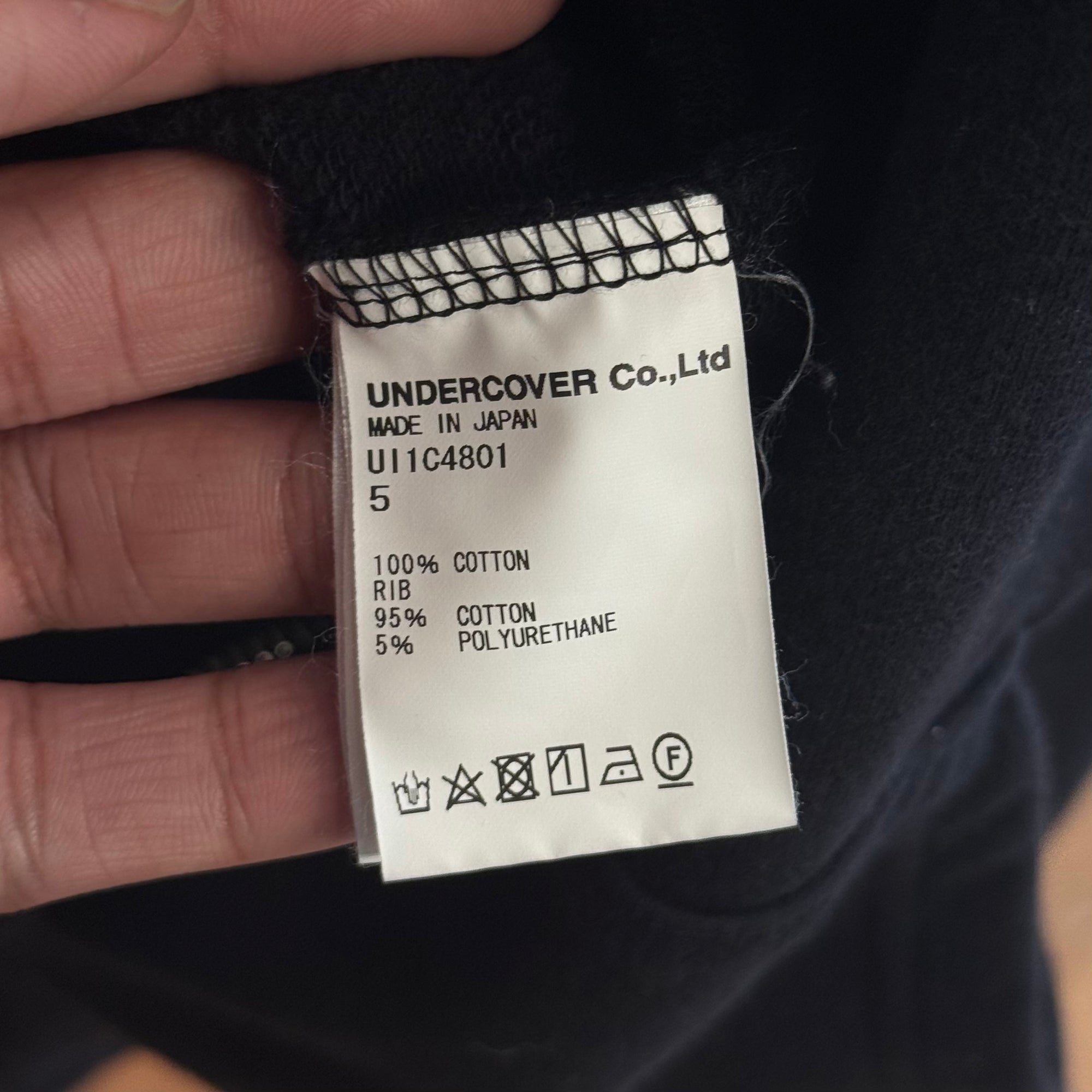 UNDERCOVERISM SS23 CROSS ZIP HOODIE ‘BLACK’