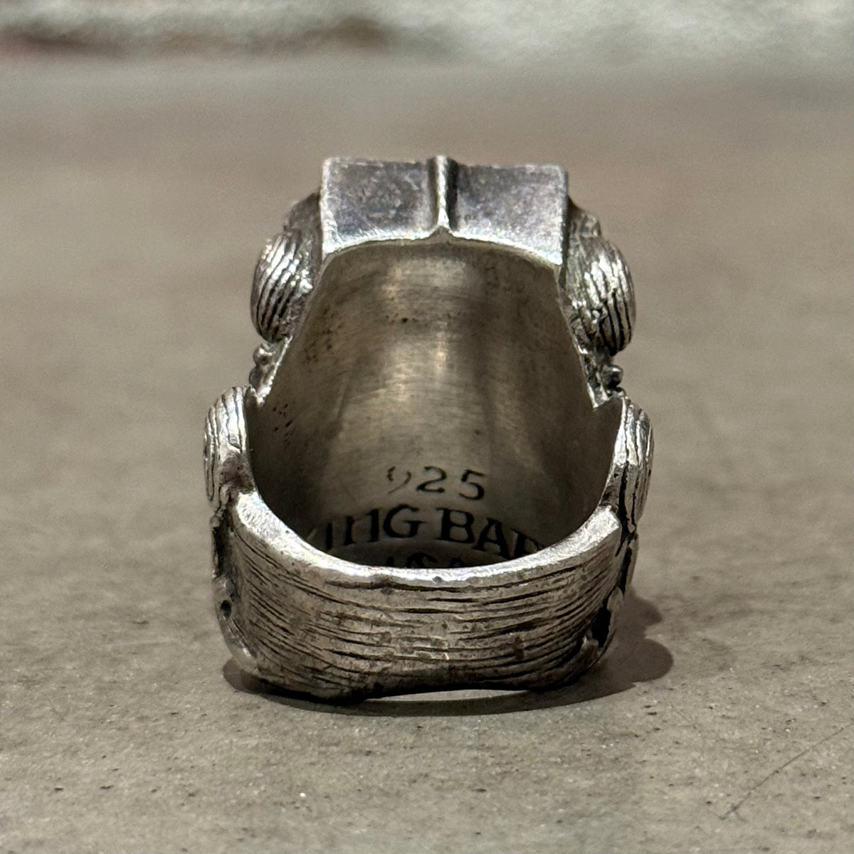 KING BABY ONE DOLLAR NOTE RING ‘SILVER’