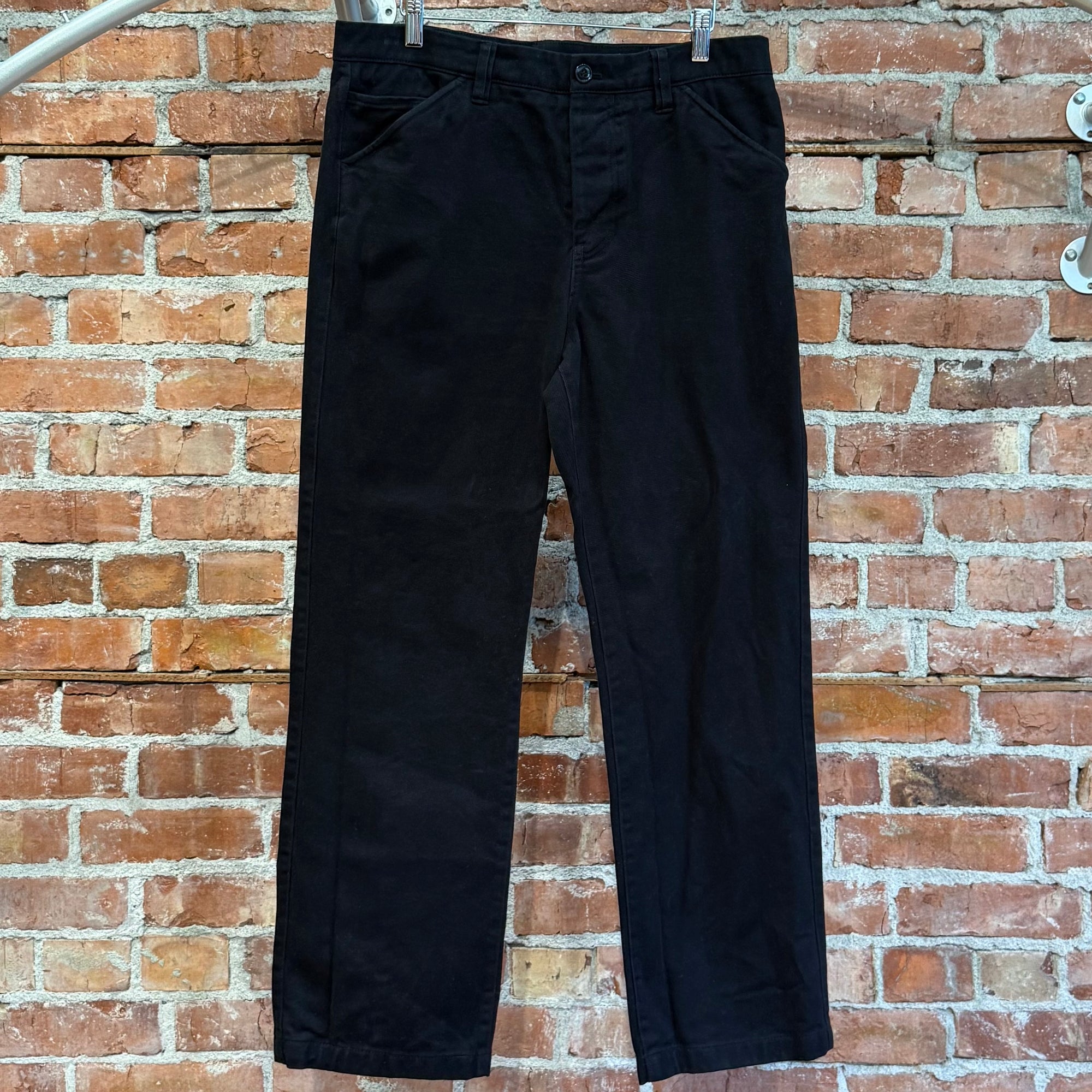 ACNE STUDIOS BAGGY TWILL WORK PANTS ‘BLACK’