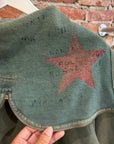 KAPITAL "RED ARMY" STAR ZIP HOODIE ‘SAGE’