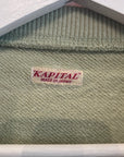 KAPITAL FRONT POUCH BANDANA CREWNECK ‘MINT GREEN’
