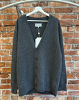 MAISON MARGIELA SHETLAND WOOL CARDIGAN ‘GRAY’