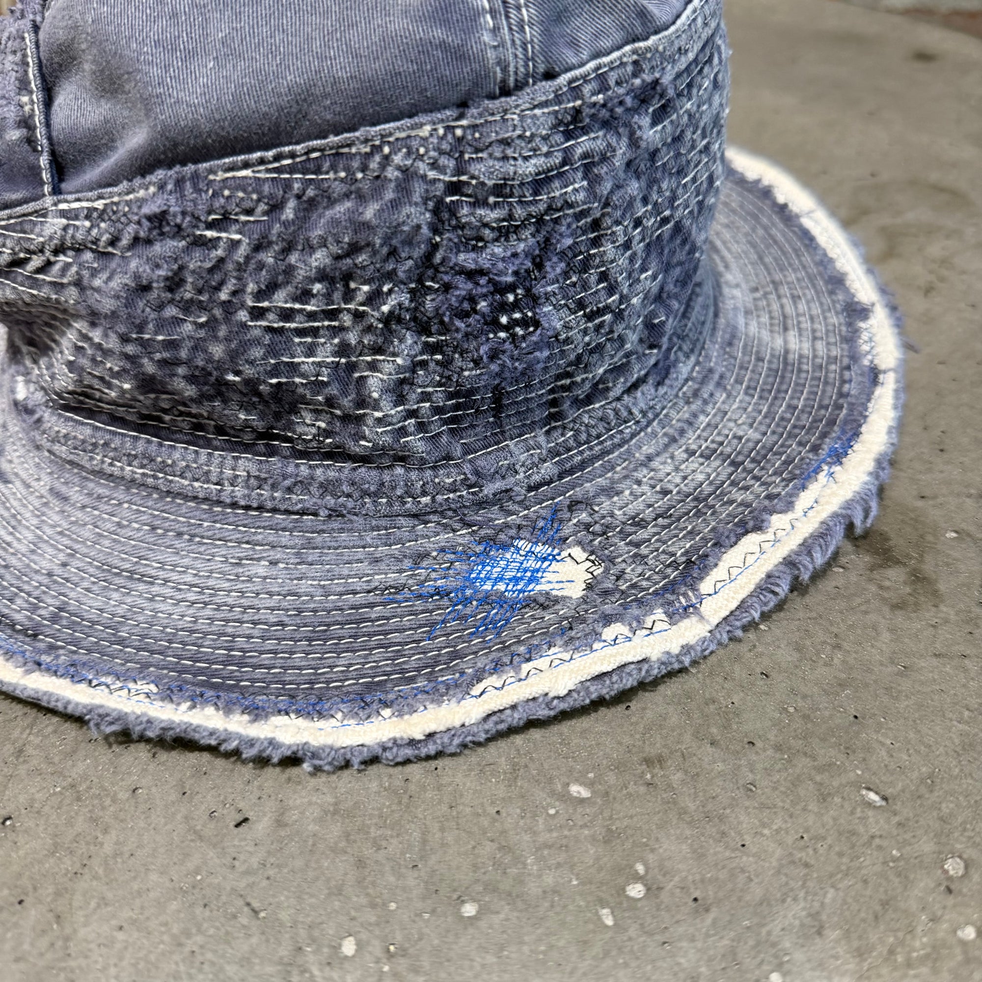 KAPITAL KOUNTRY BORO OLD MAN AND THE SEA HAT ‘INDIGO’