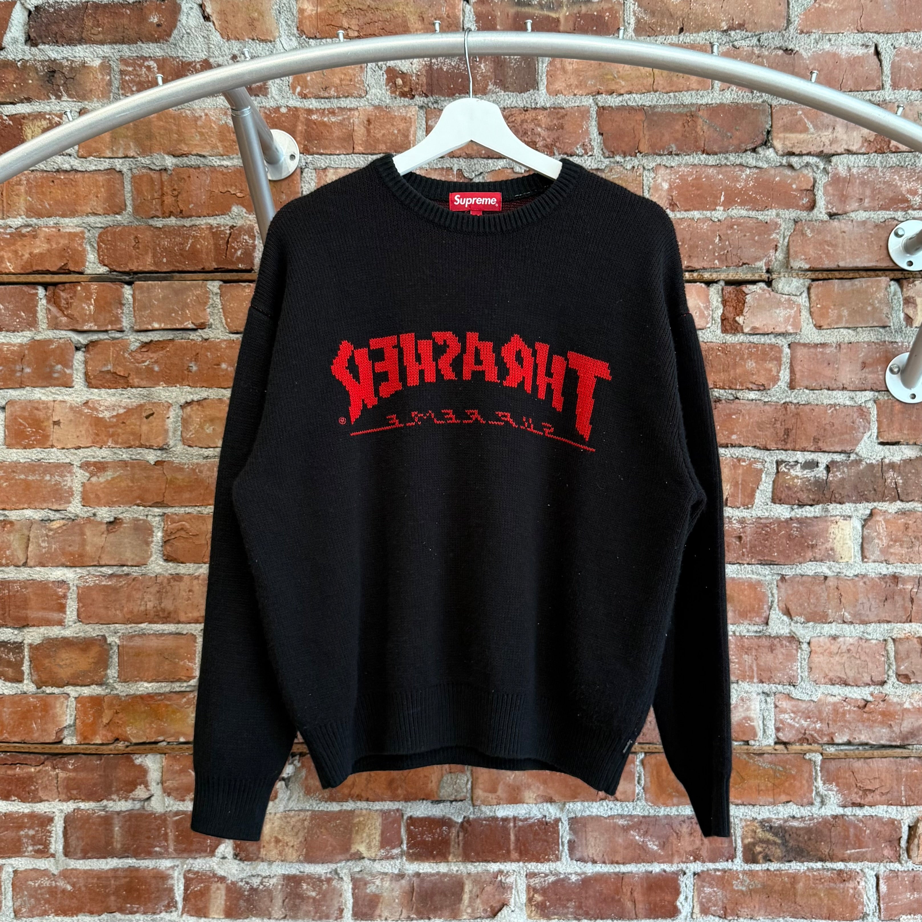 SUPREME X THRASHER SWEATER 'BLACK' – Sadō Room SUPREME X THRASHER SWEATER 'BLACK' – Sadō Room