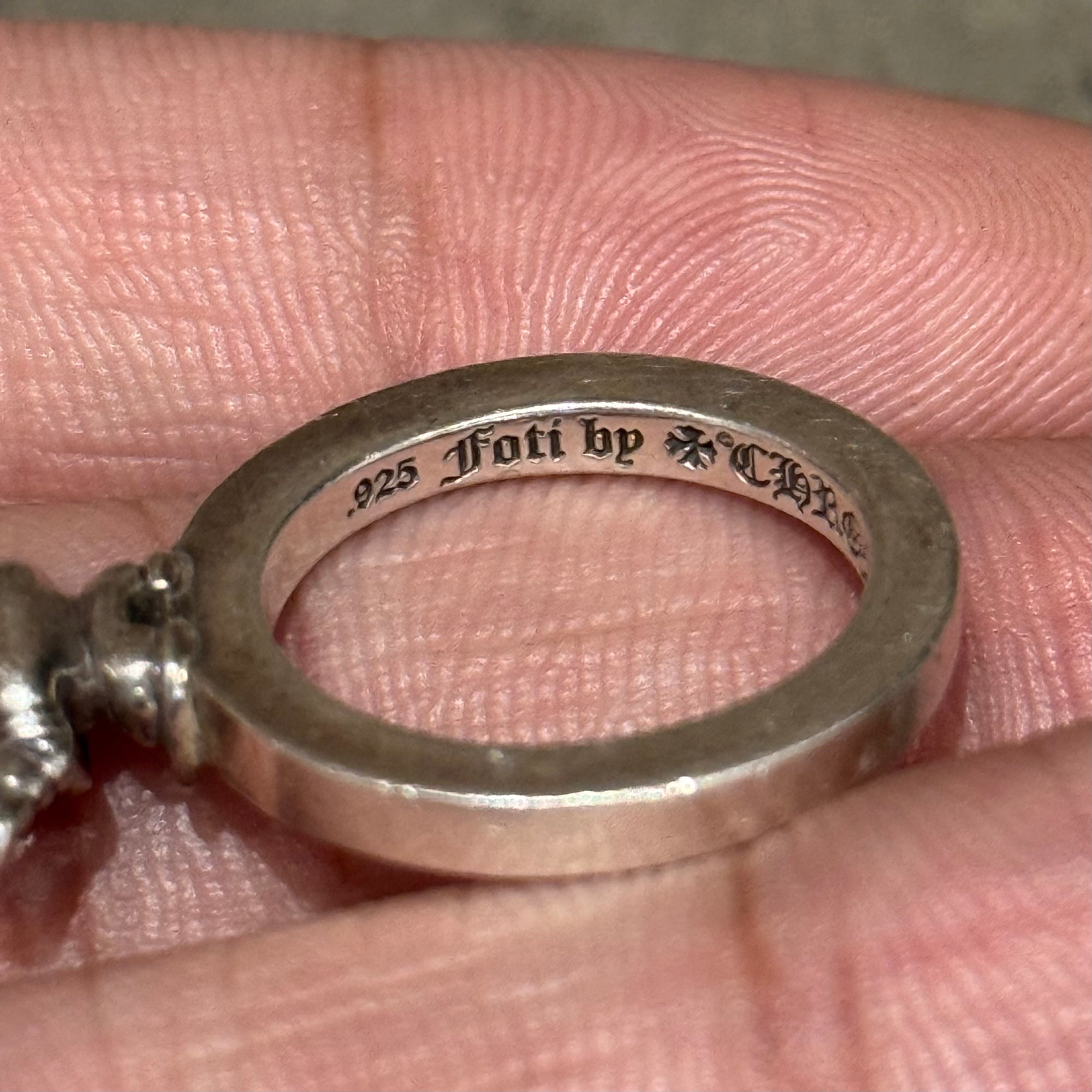 CHROME HEARTS FOTI HARRIS TEETER SPACER RING ‘SILVER’