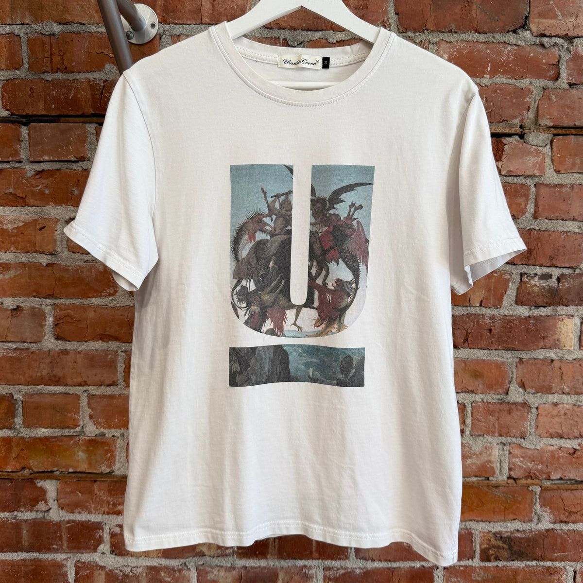 UNDERCOVER AW19 "THE DROOGS" MICHELANGELO U LOGO TEE ‘MULTI’