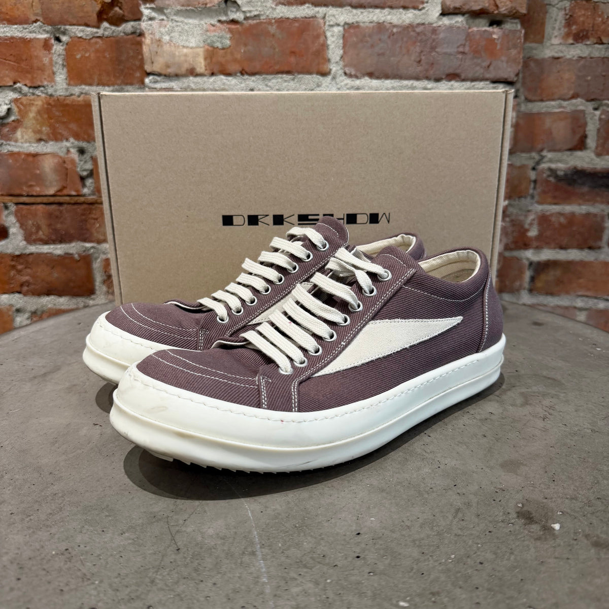 RICK OWENS FW26 TOWER DRKSHDW VINTAGE SNEAKERS ‘GRAPE’