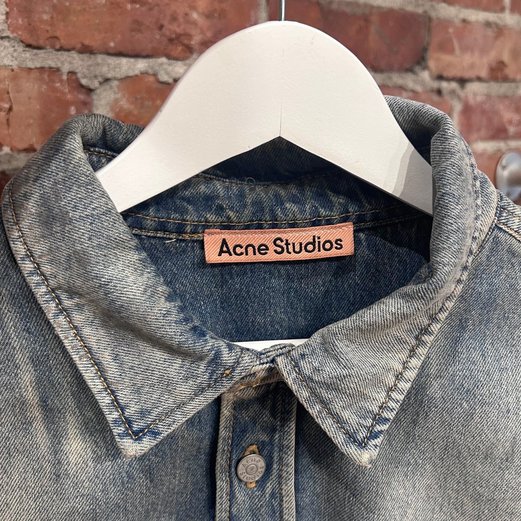 ACNE STUDIOS WASHED PAINTER DENIM SHIRT ‘BLUE’