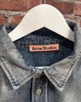 ACNE STUDIOS WASHED PAINTER DENIM SHIRT ‘BLUE’