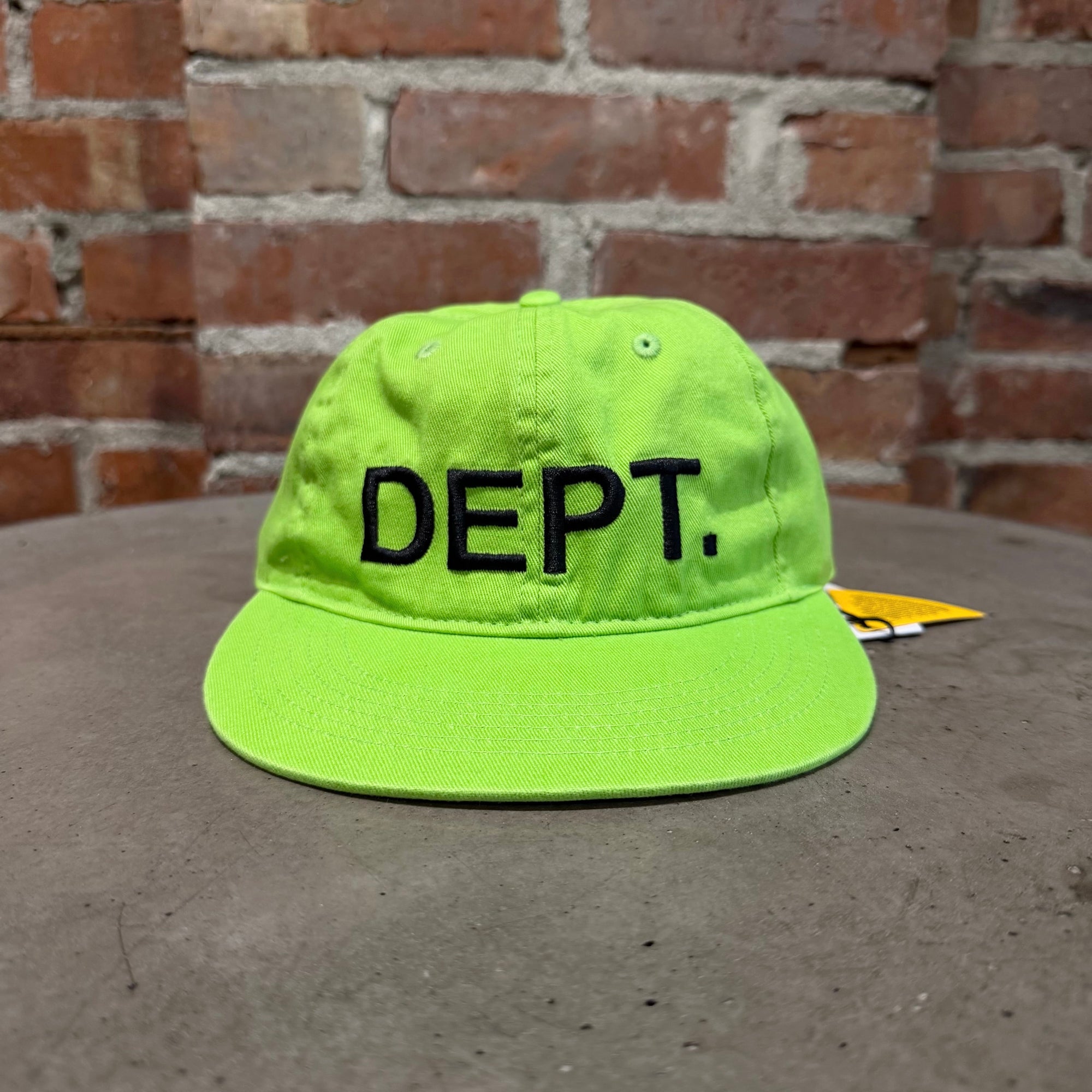 GALLERY DEPT. CLASSIC LOGO HAT ‘NEON GREEN’