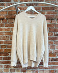 ACNE STUDIOS V-NECK WOOL SWEATER ‘CREAM’