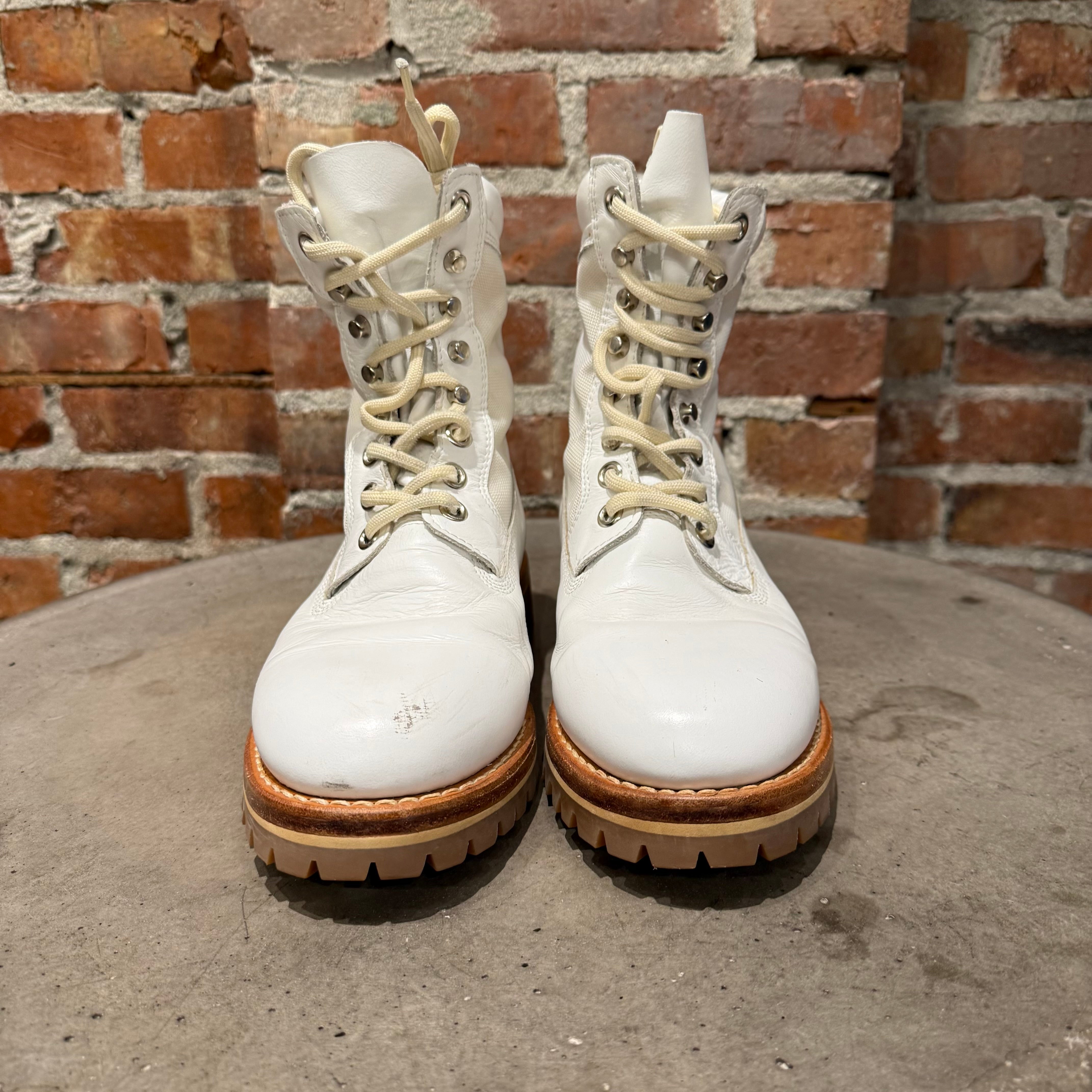 OUR LEGACY SURVIVOR COMBAT BOOTS 'WHITE/BROWN' – Sadō Room