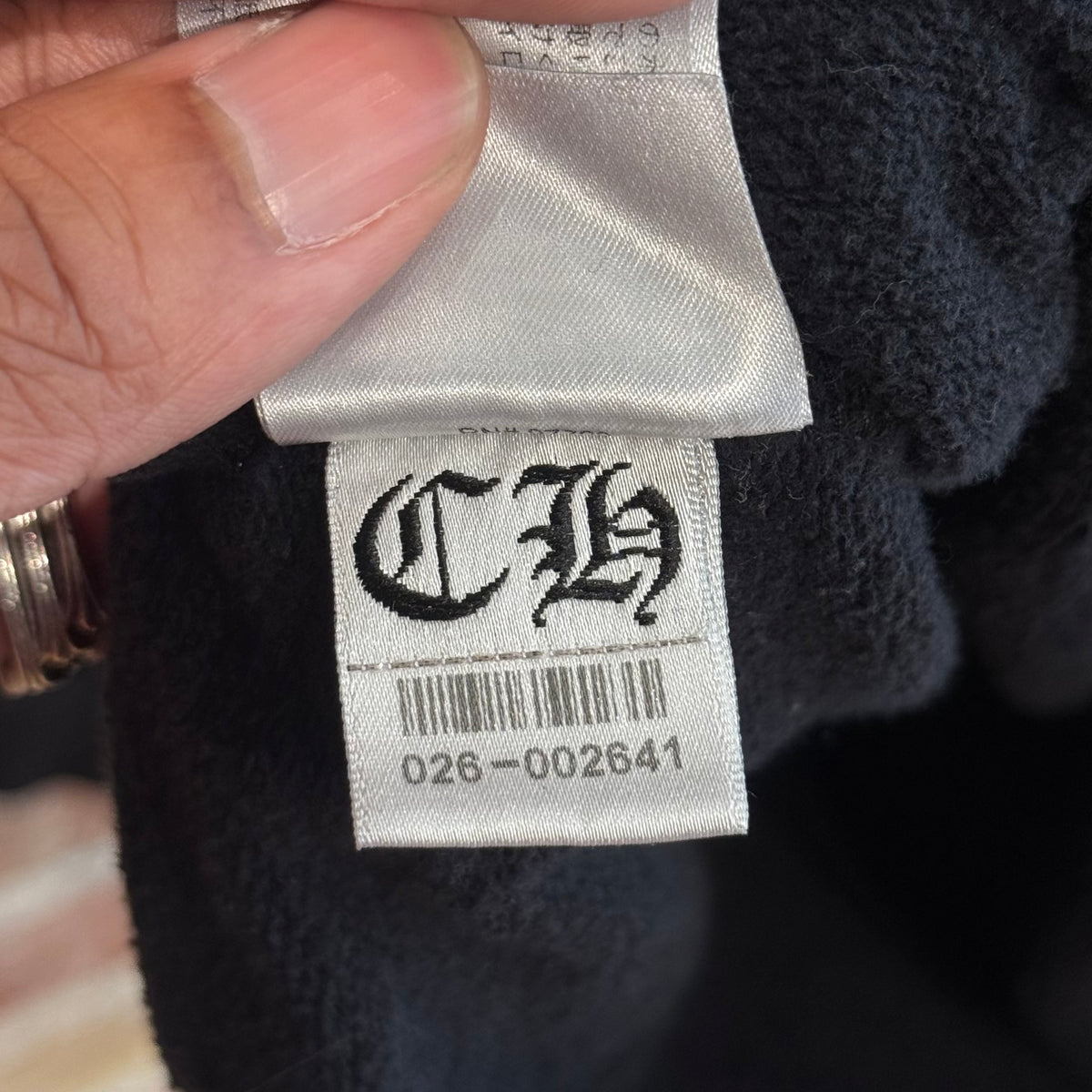 CHROME HEARTS CEMETERY CROSS SPINE PULLOVER HOODIE ‘BLACK’