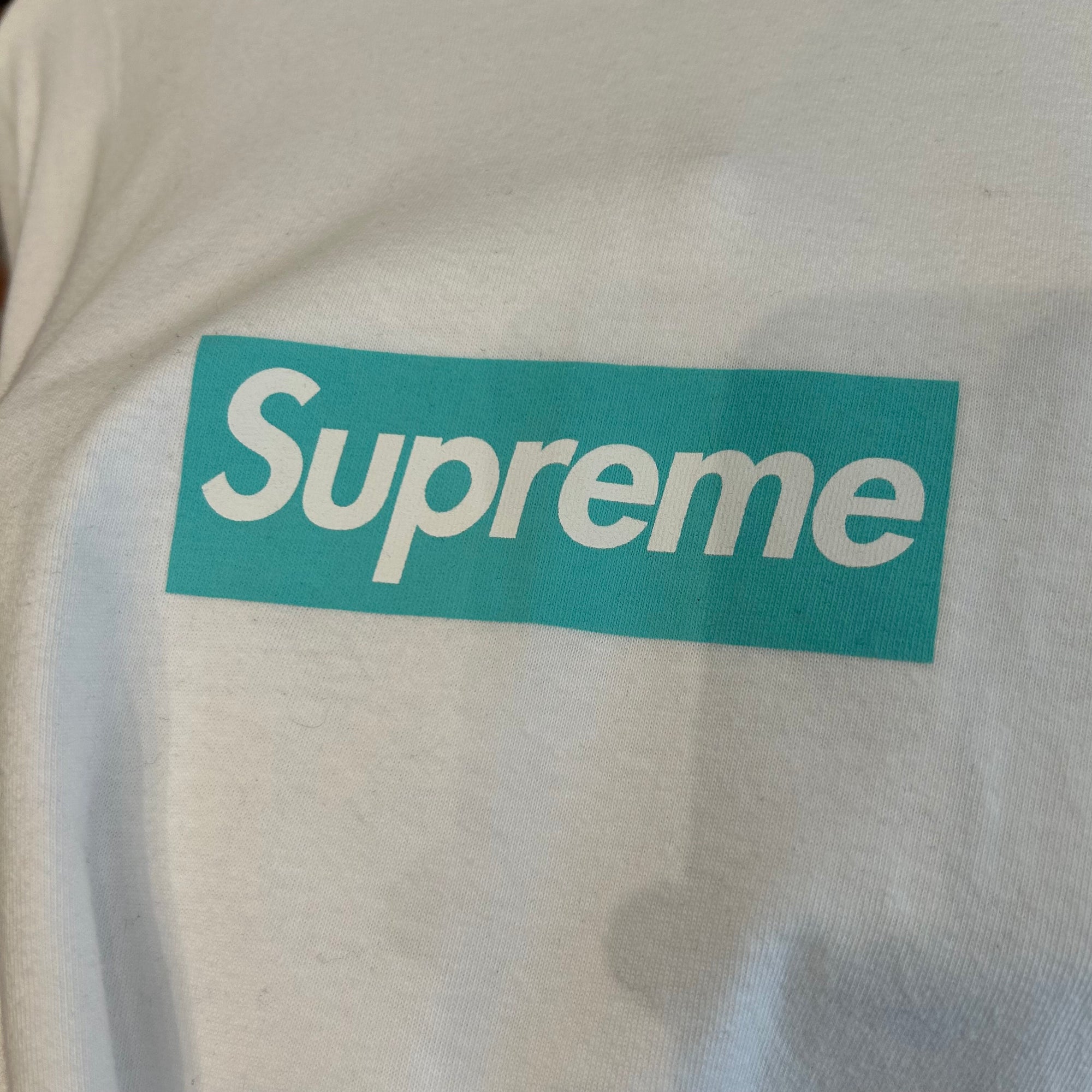 SUPREME X TIFFANY &amp; CO. FW21 BOX LOGO TEE ‘WHITE/TIFFANY’