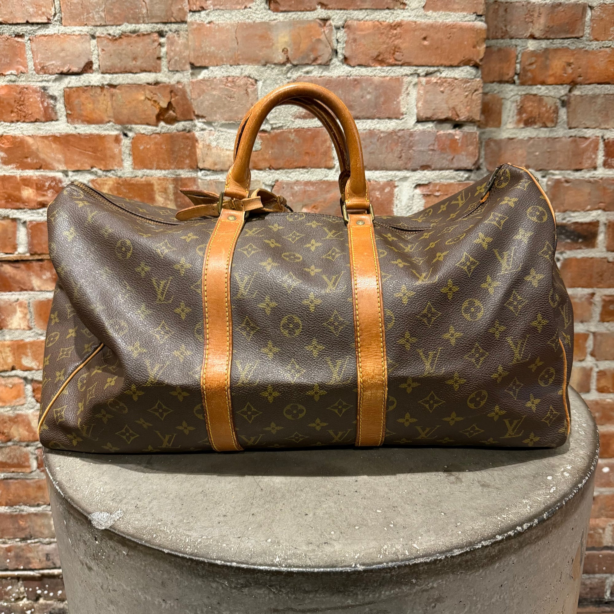 LOUIS VUITTON MONOGRAM KEEPALL 50 'BROWN'