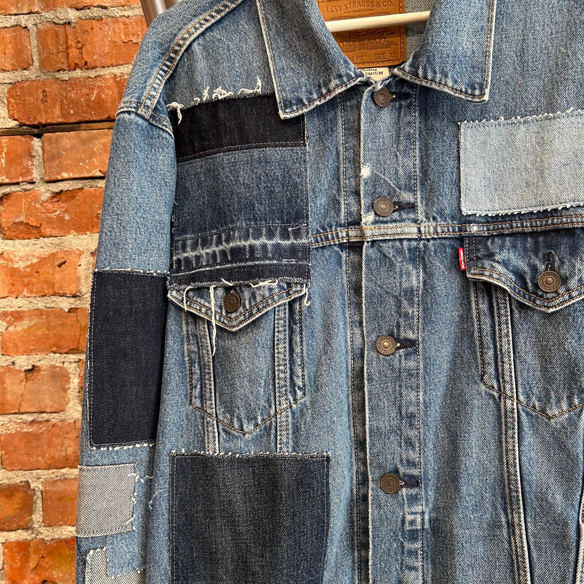 LEVIS TYPE-3 BIG E PATCHWORK DENIM JACKET ‘BLUE’