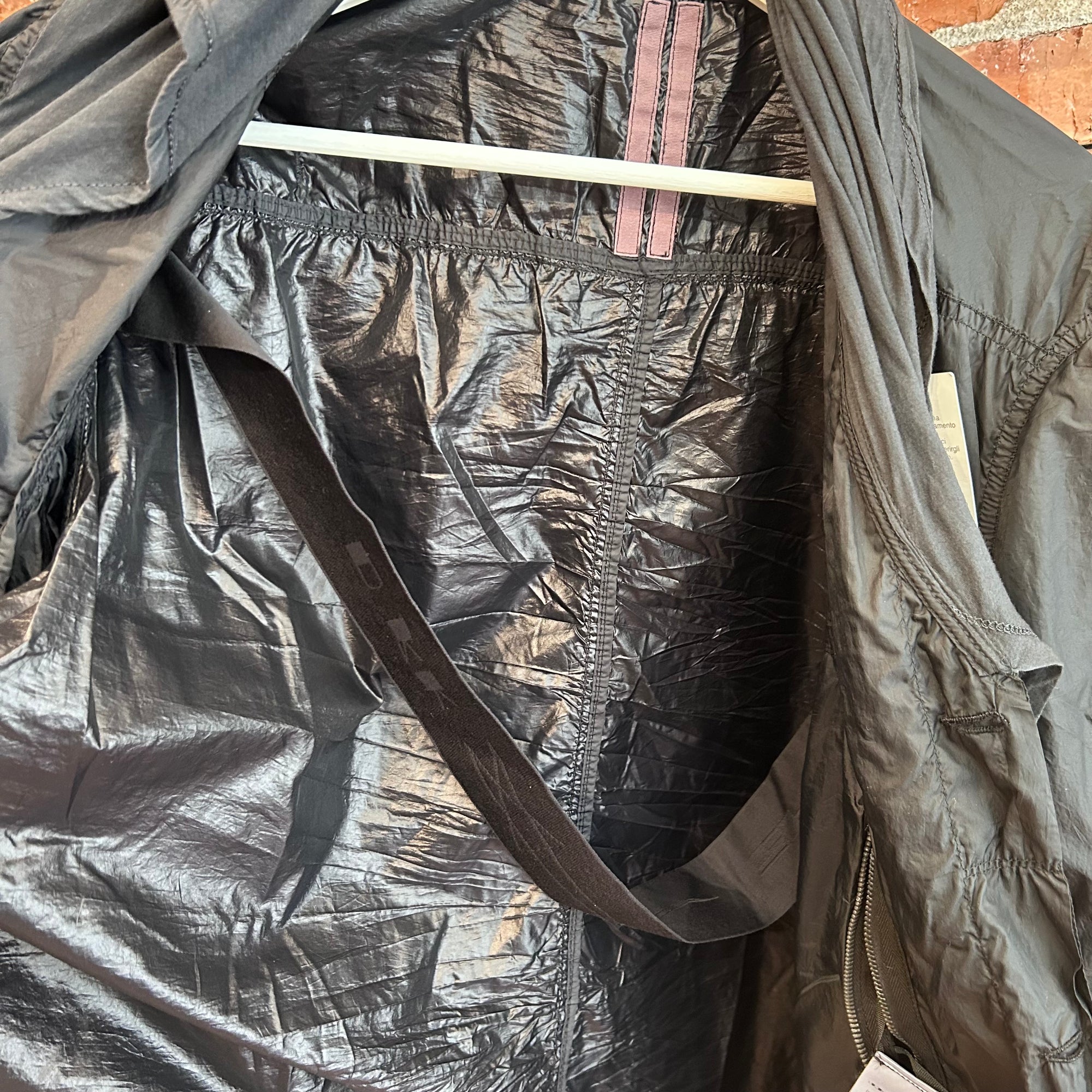 RICK OWENS FAUN CABAN SCARF PARKA ‘BLACK’