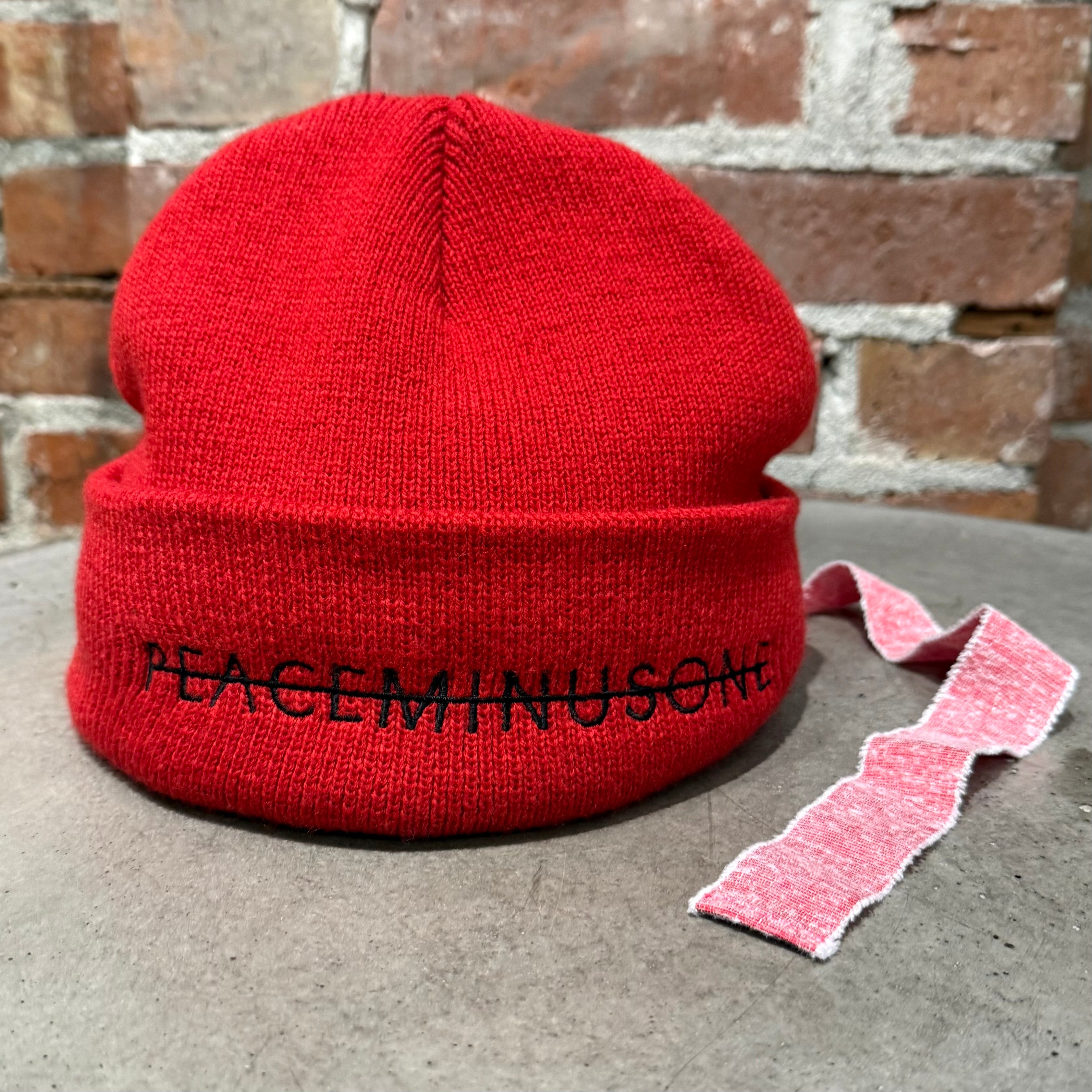 PEACEMINUSONE PMO KNIT CAP #2 WHITE PEACEMINUSONE(ピースマイナス 