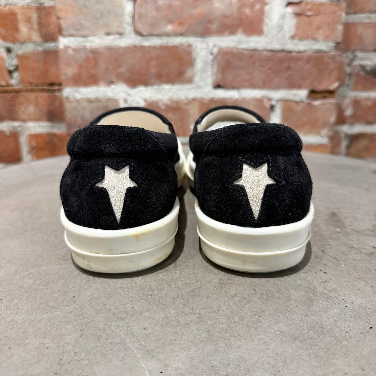 RICK OWENS DRKSDHW PENTA BOAT SLIP ON SNEAKERS ‘BLACK’