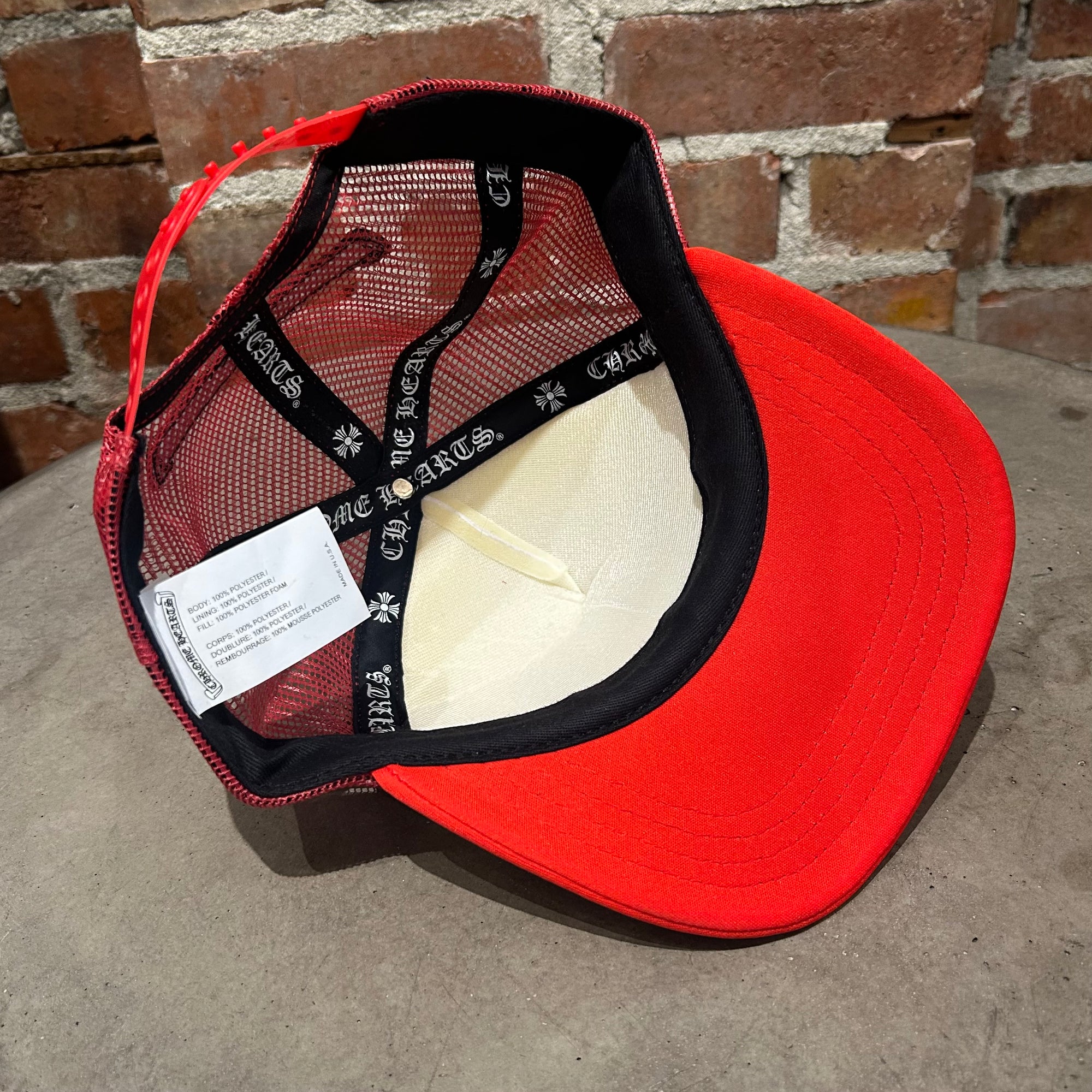 CHROME HEARTS MULTICOLOR CEMETERY TRUCKER ‘RED’