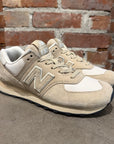 NEW BALANCE X JUNYA WATANBE 574 SNEAKERS ‘TAN/CREAM’