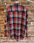 NEEDLES REBUILD RIBBON CUT FLANNEL ‘RED’