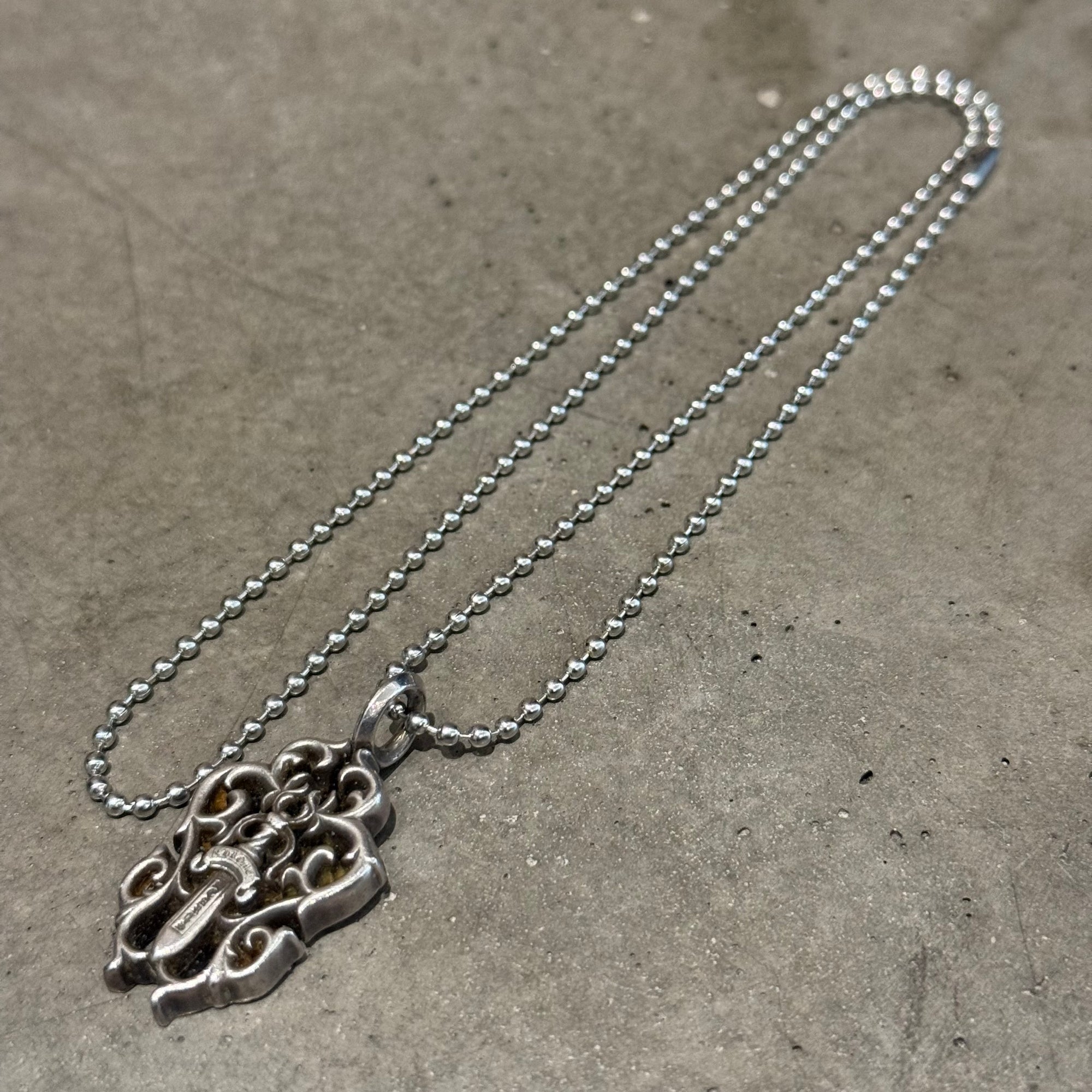 CHROME HEARTS VINE DAGGER NECKLACE ‘SILVER’